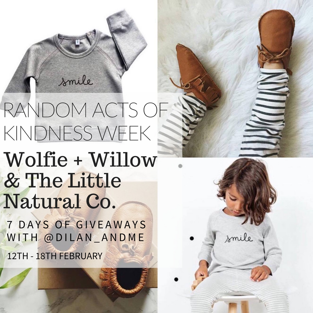 Win Wolfie + Willow moccasins and OrganicZoo smile jumper from The Little Natural Co